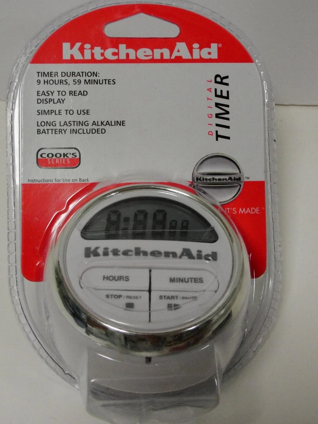 Kitchen Aid Cook's Series Digital Timer - 2009 - New Damaged Package - KAT150WH
