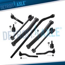 Front Upper & Lower Control Arms + Tie Rods Kit for 2007 - 2017 Jeep Wrangler JK