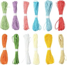 Twisted 2-Ply Paper Cords String in 12 Colors for DIY Crafts