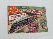 Vtg 1949 American Flyer Trains Erector  Fun  Thrills Toys Catalog Vintage Ads