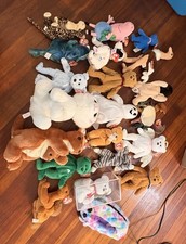 Discontinued TY Beanie Babies Lot of 20 Collectibles SOME RARE FINDS
