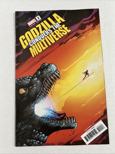 Godzilla Conquers The Multiverse #2 (2026) VF/NM 1:25 Pere Perez Variant Marvel 