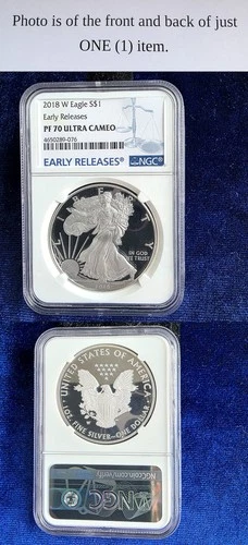2018 W American Silver Eagle $1 NGC PF70 Ultra Cameo Early Releases