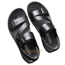 Fashion Comfortable Mens Sandals Solid Color ...