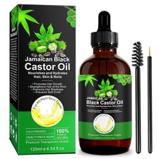 Jamaican Black Castor Oil,Castor Oil for Hair Growth Natural Castor Oil Cold Pre