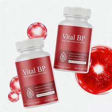 Vital BP Support Blood Flow - 60 Capsules Total Cardiovascular Health  2Pack  