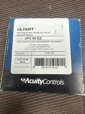  nLight Acuity Controls nPS 80 EZ NPS80EZ Power Pack 226KYR 