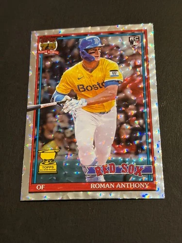 2026 Topps Series 1 - Roman Anthony #T91-71 Silver Crackle Foil