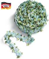 Spitzenband Bestickt Mit 3D-Blumen, Dekoband FüR Geschenkverpackung & Mode, 2 Cm