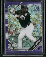 2019 Bowman Chrome #BCP-164 Micker Adolfo Prospects Purple Shimmer Refractor