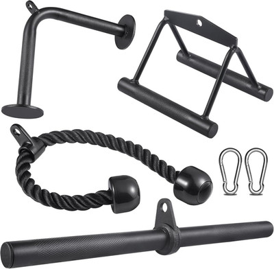 Workout Cable Machine Attachment for Home Gym, SERTT LAT Pulldown Attachments, C