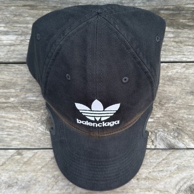 2022 Balenciaga x Adidas 'Trefoil' Logo Cap, Men's Size L, Black