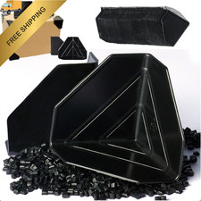 80 Pack Shipping Box Corner Protectors Plastic Packaging Edge Black