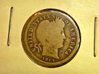 1914 P...Barber Dime... nice hole filler...397