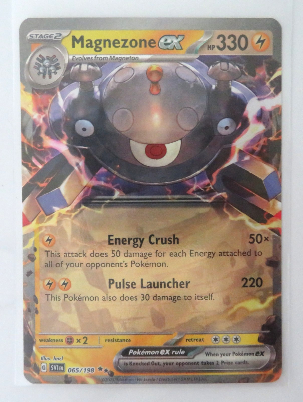Pokemon Card Magnezone Ex 065/198 Holo Double Rare Near Mint