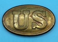 Vintage Replica US Oval Civil War Federal Union Belt Plate Buckle