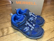 Merrell ML-B Trail Chaser Boys Size Youth 2M Hiking Outdoor Shoes Blue