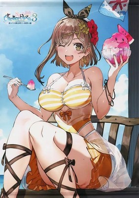 Koei Tecmo Atelier Ryza 3 B2 Double Suede Tapestry Lizalyn Staudt Midsummer Blis