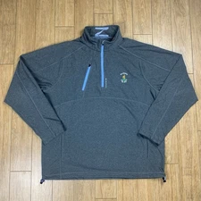 Zero Restriction 1/4 Zip Pullover Men L Gray Performance Stretch Golf
