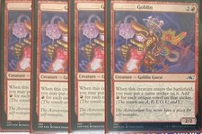 MTG Galaxy Foil Unfinity Goblin Sticker Set 4 Pieces Unused