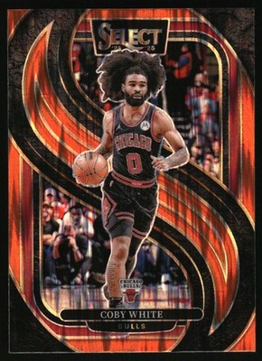 2024-25 Panini Select Coby White #126 Orange Flash Prizm