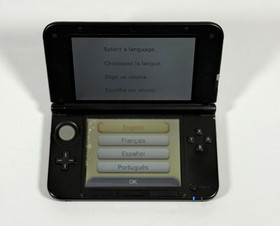 NINTENDO 3DS XL BLACK CONSOLE SPR-001 w/ OEM CHARGER, CARRY CASE & MANUAL