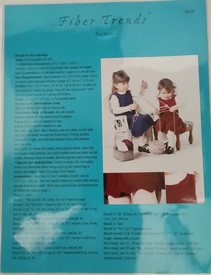 CH-29 Sisters Rare Fiber Trends Knit Jumpers in 2 sizes by Bev Galeskas 1999