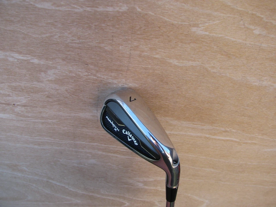 COMO NUEVO CALLAWAY PARADYM X 7 HIERRO 27.5 LOFT RÍGIDO FLEXIBLE ACERO MONTAJE CARRO DEMOSTRACIÓN Foto 3 de 4