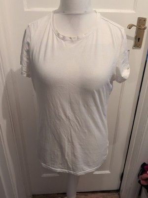 Stretch Crew Primark 12-14 weißes kurzärmliges T-Shirt