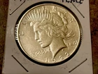 1922-S Peace Dollar 90% Silver Very Fine VF Details $1 San Francisco