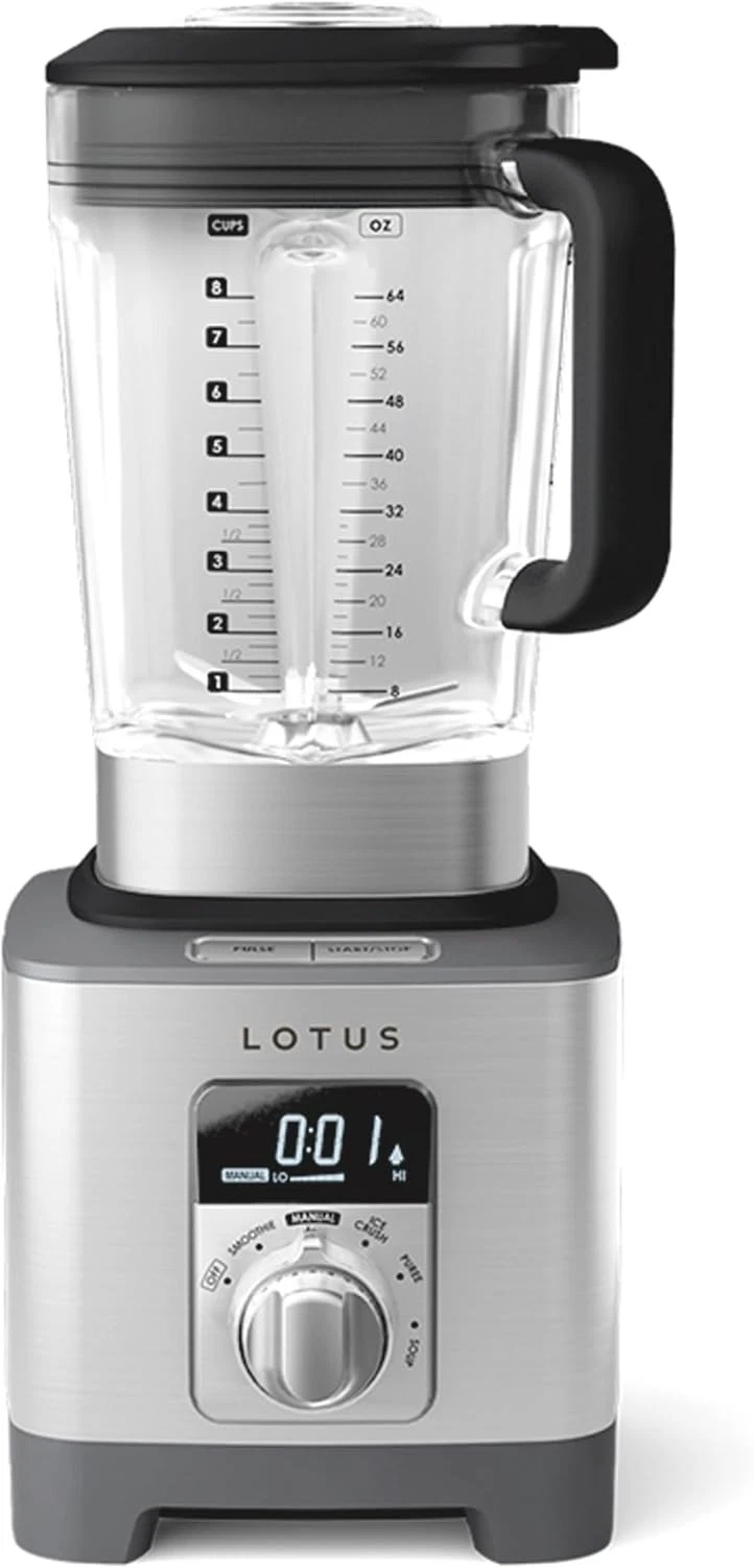 Lotus Blender with Infinite Speed Control, Heavy-Duty Drink Blender with 64 oz.
Opens in a new windo