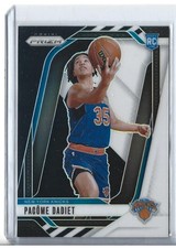 2024-25 Prizm #259 Pacome Dadiet Knicks Panda Black White RC