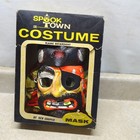 Vintage Pirate Glo In Dark Halloween Costume & Mask + Box, Ben Cooper 1970's