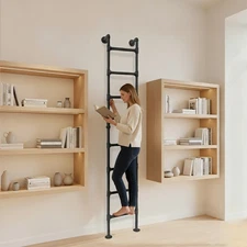 Multi-functional 8-step Bunk Bed Ladder High Loft Attic Eight Steps Ladders Tool
