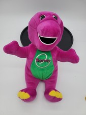 Barney Plush Playskool 2000 Stuffed Animal Talking Barney - Tested No Cord
