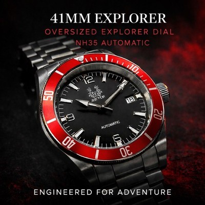 Sevin black & red explorer   Automatic