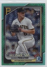 2024 Bowman Mega Box Chrome Aqua Mojo Refractor 71/125 Quinn Priester #67 07i7