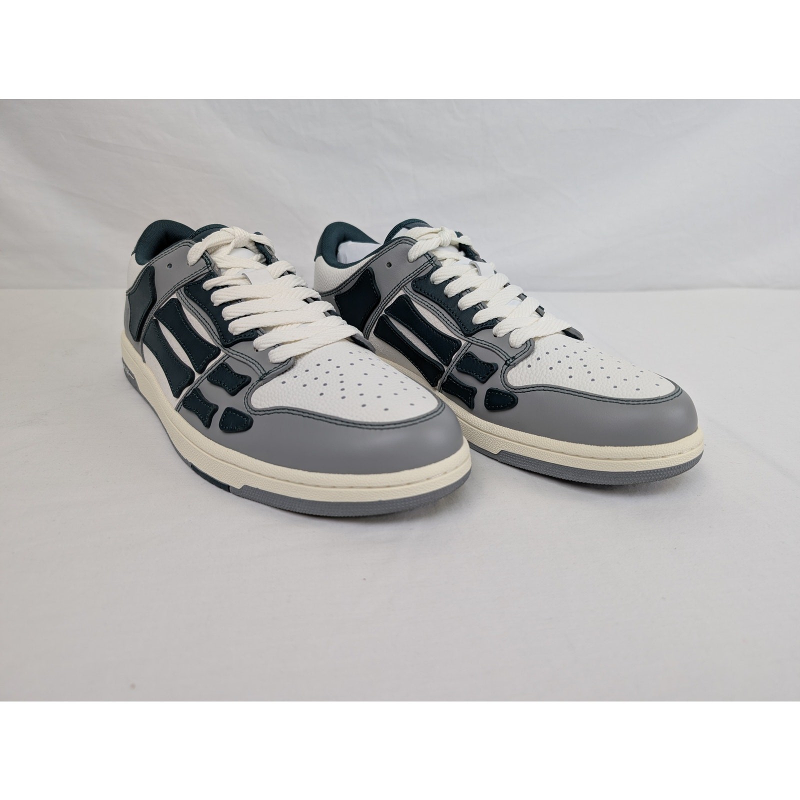 Amiri Varsity Skel Skeleton Top Low Sneakers in Evergreen BNWB 46 image 5