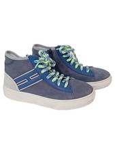 Sneaker basse bambino Hogan taglia 34 blu casual streetwear