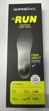 SUPERFEET Size B RUN Support Low Arch Stability Mens 2.5-4 Women s 4.5-6 Green