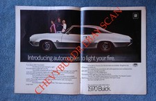 1970 Buick Gs455 Vintage Center-spread Ad Introducing Automobiles To Light... 1970 Buick Gs455 Vintage Center-spread Ad Introducing Automobiles To Light...
