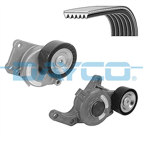 DAYCO V-ribbed belt set OPEL,FIAT,PEUGEOT KPV342 1616876980,1687978480,39176013 1616876980,1687977080,1687978480,SU001A4883 - Image 9