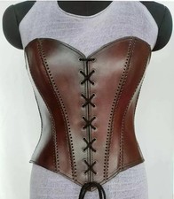 Medieval Leather Corset, LARP Handmade Leather Corset, Handmade Armor Leather