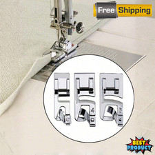 3pcs Rolled Hem Presser Foot 3/4/6mm Can Make Neat & Perfect Hemming Foot Set