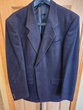 VINTAGE J ANTHONY Bagir Men's 100 CASHMERE BLACK SUIT Jacket Blazer 40L