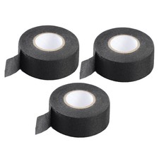 3Pcs Polyester Cloth Wire Harness Tape Black For Tesa 51036 Triple Protection US
