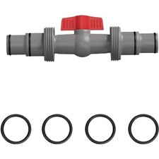 Pool Schlauchverbinder Absperrhahn 32mm 38mm PVC 2-Wege Pool Adapter Ventil