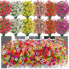 SHareconn 24 Bundles 13.78 x 4.72 x 4.33 inches, Redrosypurpleyellowpinkwhite 