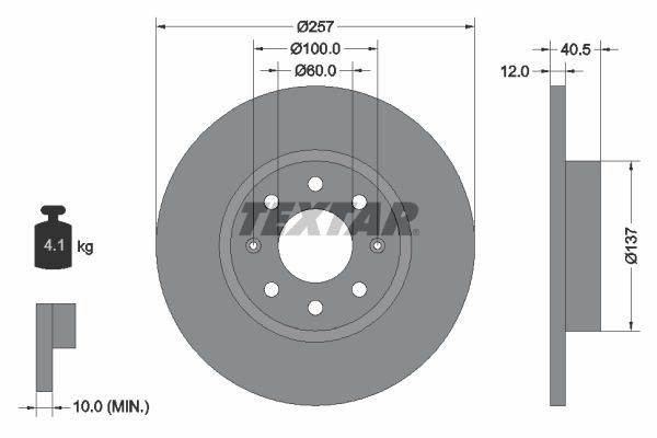 2X Bremsscheibe Vorderachse FüR Fiat Opel German E Cars Grande Punto Corsa D-image