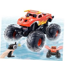 Waterproof Monster Truck Toys 1:16 Amphibious Remote Control Car Pickup-orange